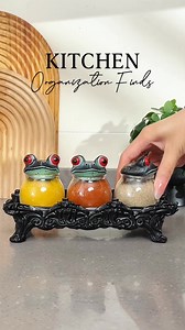 Gothic Frog Spice Jars for Kitchen Decor