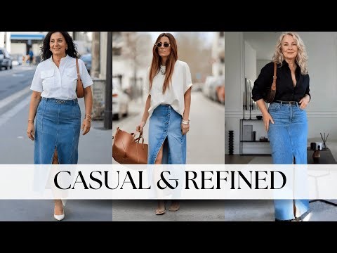 How to Wear a Denim Skirt After 60 — Flattering Outfit Ideas