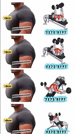 ✅ENTRENAMIENTO DE PECHO CON MANCUERNAS #pectorales #pecho #shorts