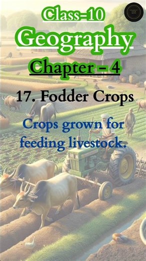 Agriculture Chapter – Class 10 Geography | All Important Terms & Definitions | Board Exam 2026