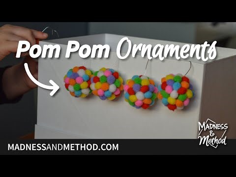 DIY Pom Pom Ornaments