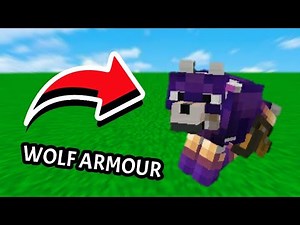 How to Get WOLF ARMOUR in Minecraft PE & BEDROCK EDITION!