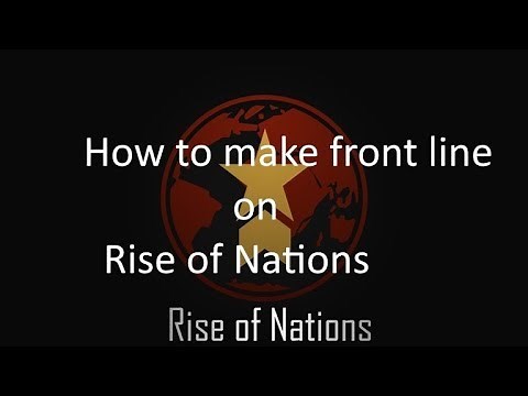 Roblox|How to make front lines on Rise of Nations