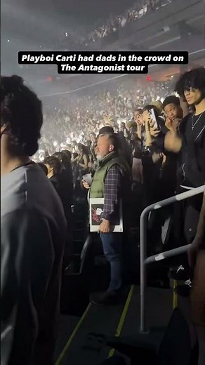 Playboi Carti got all ages turning up 😭 this man brought a WLR vinyl to the show!