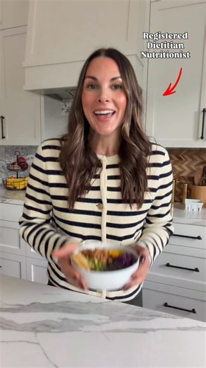 Whitney English, MS RDN on Instagram: "The essential component you may be forgetting when meal planning…🥳 I remember the days when meal planning was about trying to create a dish with as little calories as possible. Common advice from Cosmo mag read 👉 Swap dressing for a mist of olive oil and vinegar 🥗 Replace bread or buns with a lettuce wrap 🥬 Opt for fat-free, sugar-free frankenfood over high-calorie whole foods 👹 All that advice led to was a bunch of hangry dieters caught in binge restr