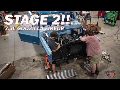 Stage Two of our Classic Ford Restoration!! 7.3L Godzilla Fire Up!