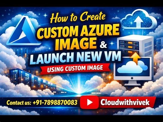 How to create Custom Azure Image Launch New VM Using Custom Image || azure az-104 full course | Vivek Kumar Rajak
