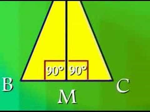 Proprietatile triunghiului isoscel