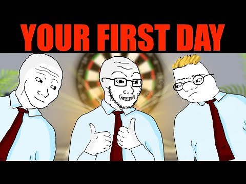 FIRST DAY AT WORK BE LIKE (WOJAK MEMES)
