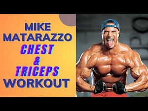 Mike Matarazzo Chest & Triceps Workout // Mike Matarazzo Workout Routine // Old School Bodybuilding