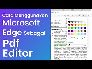 CARA MENGGUNAKAN MICROSOFT EDGE SEBAGAI PDF EDITOR