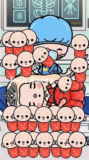 I gave birth to 100 babies😱👶🏻 #tocalifeworld #tocaboca #gaming #youtubeshorts #shorts #fyp