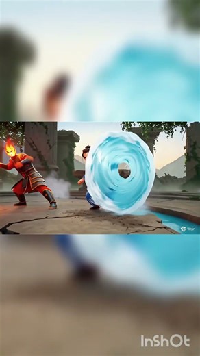 water bending fight with fire man #anime #cute #fun #waterbending #firebending #avatar #avatarstory