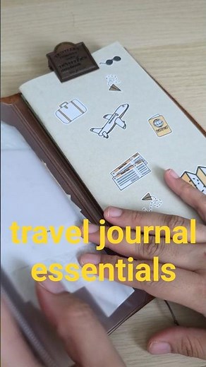 travel journal essentials: pack with me for a trip 🌏 #shorts #journal