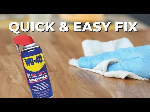 Quick Fix For Squeaky Floors with WD-40!