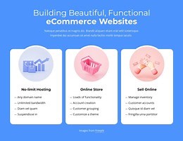 Building ecommerce websites - Html Code Example by Nicepage