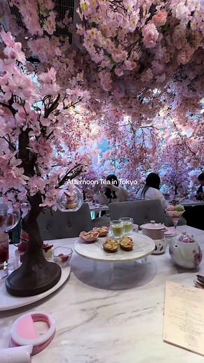 The Prettiest Cherry Blossom Afternoon Tea in Tokyo