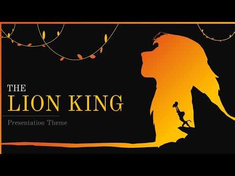 The Lion King Theme Animated PowerPoint Template
