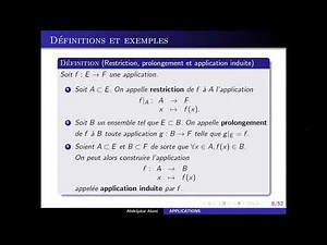 Restriction Prolongement Application induite