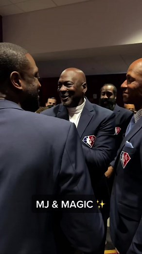 MJ & Magic Reunited in NBA 75 Celebration