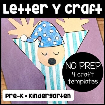 Letter Y Craft | Y is for yawn craft | Uppercase Letter Sound ABC Alphabet Craft
