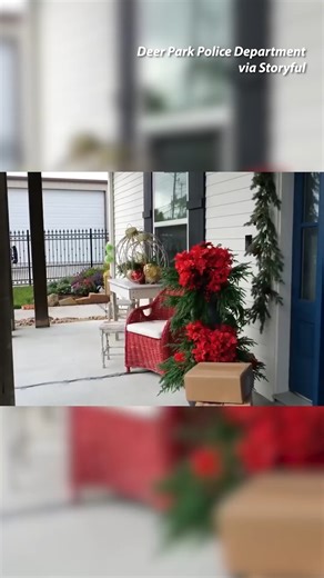 Police in Deer Park, Texas are reminding residents to keep their Christmas packages safe during the holiday season ...🎁 🎥: Deer Park Police Department via Storyful FULL STORY AT THE LINK IN COMMENTS! | TMZ