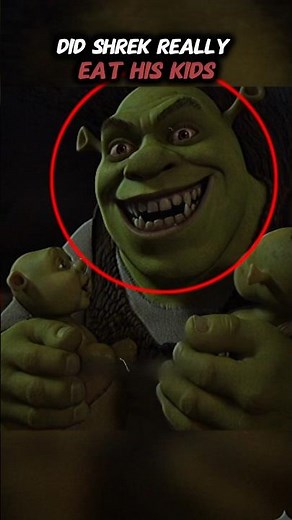 Did Shrek Really Eat His Own Children? 😱 #shorts
