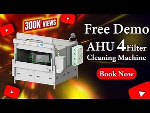 AHU Filter Cleaning Machine Demo | 4 Filter Capacity System | Ultramax Hydrojet