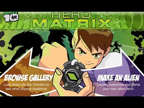 Ben 10 Hero Matrix Alien Creator Flash Game