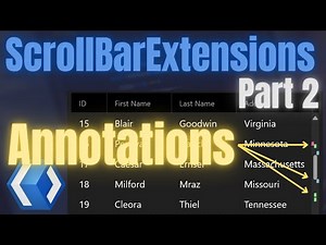 WinUI 3 | ScrollBar Extensions Annotations | WinAppSDK | XAML | C# | .NET | UWP | WPF | AK.Toolkit