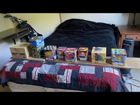 Fireworks Show Setup | 8 Cakes Fused Together!!