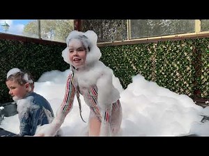 Kids Playing In The Hot Tub