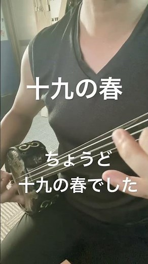 三線！十九の春。歌詞付き #さんしん #弾いてみた #三線 #十九の春