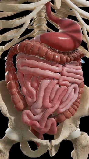 The Hidden Moved of Your Gut: Visualizing Digestion and Peristalsis #3dmodel #anatomy #medical