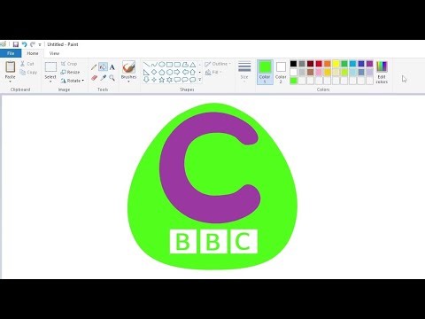 How to draw the CBBC logo using MS Paint | How to draw on your computer