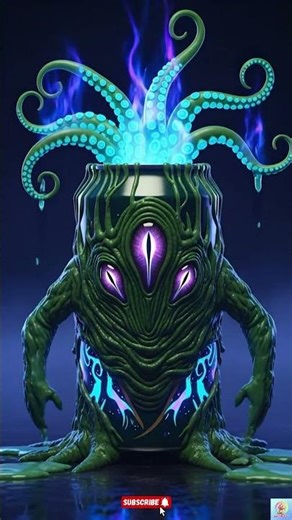 Baby Alien Monster Can 👽 | Cutest Creature from Outer Space! #AI3D #3DShorts #CuteAlien #Monster