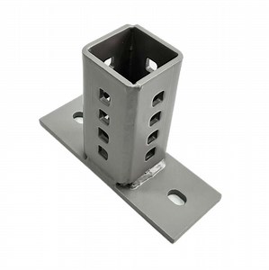 [Hot Item] Connector Powder Coated Steel Strut Channel Square Mount Post Base