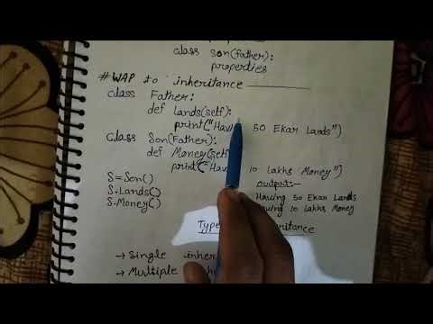 Python Inheritance|Types Of Inheritance In Python|AshishCodingx|Python| #python ‎⁨@GateSmashers