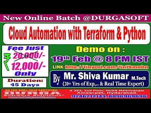 Cloud Automation Online Training @ DURGASOFT