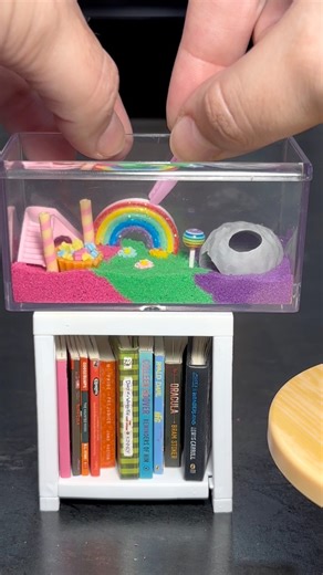 making a mini fantasy land for my mini unicorn 🦄 #mini #miniverseremix #unicorn #fantasy #tiny #miniatures #dollhouse | Lily Collects