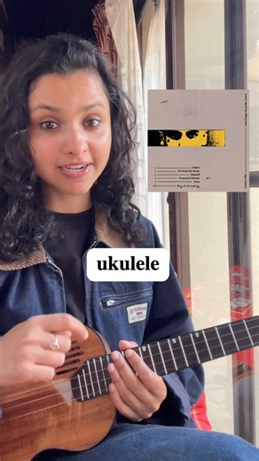 Babydoll Dominic Fike EASY Ukulele Tutorial ⭐️ #shorts