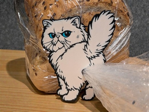 Persian Cat Bread Bag Clip STL File, Cute Kitchen Food Sealing Clip for 3D Printing, Printable Cat Clip STL - Etsy UK