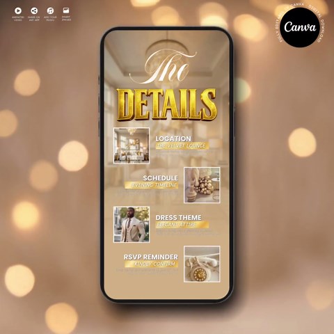 Prom Party Invitation, Digital Mens Prom Send off Invite, Animated Graduation Boys Evite, Photo Video Prom Template, Editable Ecard - Etsy