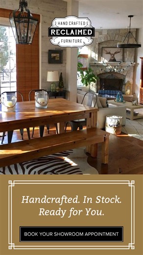 5.7K views | Not just tables. Spaces where memories are made. Visit Reclaimed’s 3-story showroom and discover over 400 handcrafted wood tables. In stock and ready for delivery. Schedule now! | Reclaimed | Facebook
