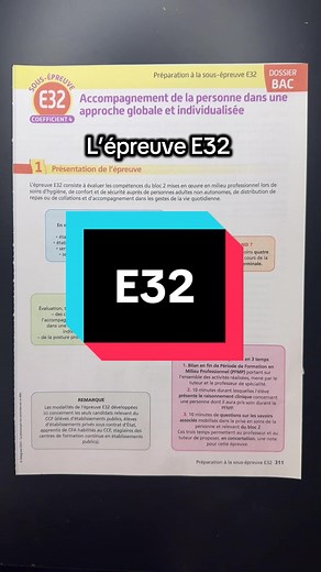 Préparation pour l'épreuve E32 du bac pro ASSP