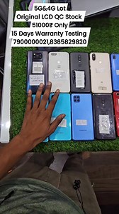 5.5K views · 52 reactions | 5G&4G Lot Original LCD QC Stock 51000₹ Only 15 Days Warranty Testing 7900000021,8385829820 | Ravi Sagar Vlogger | Facebook