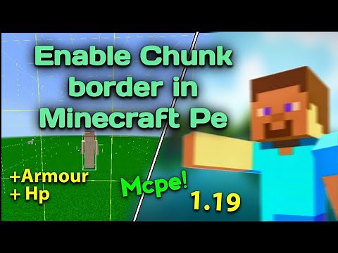 How to see Chunk Borders in Minecraft Pe 1.20 | how to find chunk borders in Minecraft bedrock 1.20