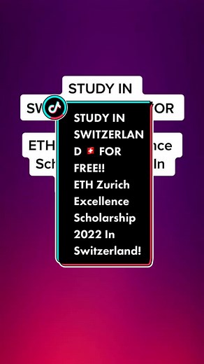 ETH Zurich Excellence Scholarship: Study in Switzerland for Free
