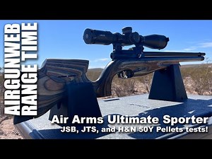 Air Arms S510XS Ultimate Sporter .25 Testing JSB, H&N, and JTS Pellets at 50 Yards