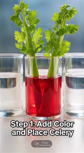 How Plants Drink Water 😱 Mind-Blowing Experiment | Amazing Science Trick Celery